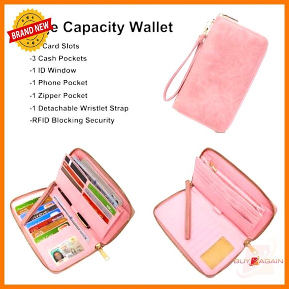 Vegan Leather Anti-Theft Backpack Set with Crossbody Bag and Wallet main image 5